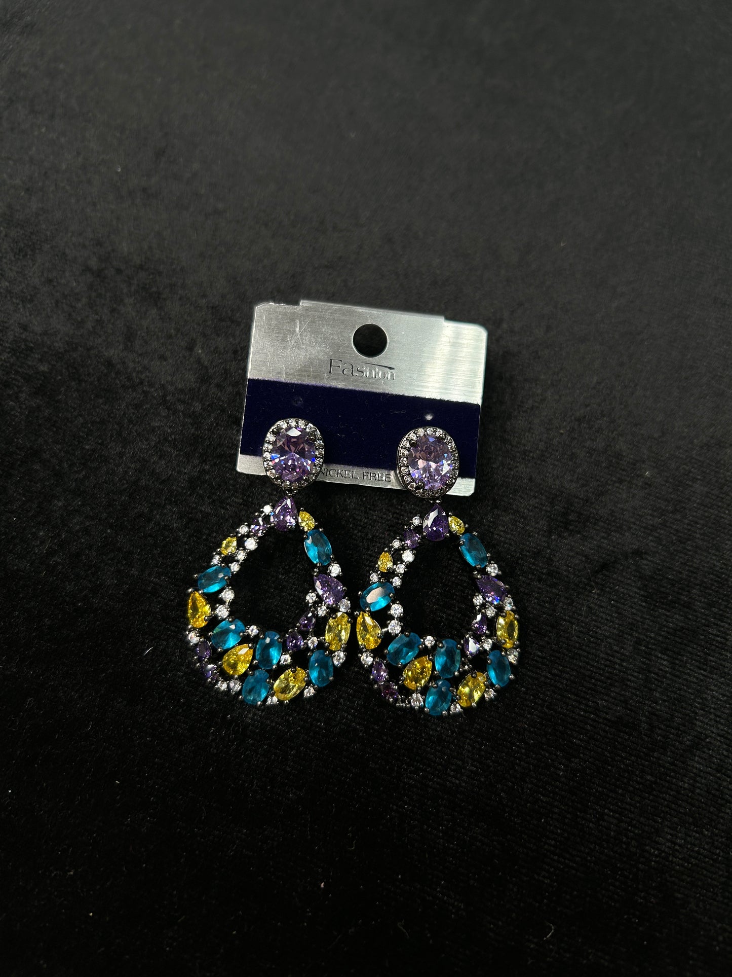(LIVE 7918) Aurora Crystal Drop Earrings